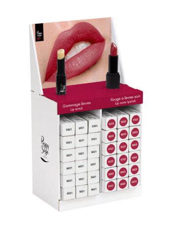 Expositor barras cuidado de labios y exfoliantes de labios