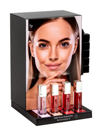 Expositor de aceites hidratantes para labios