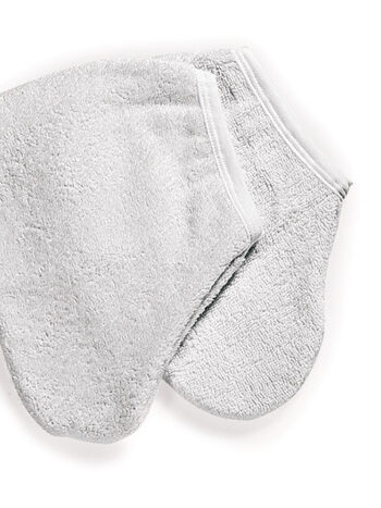 Par de guantes de toalla para pies