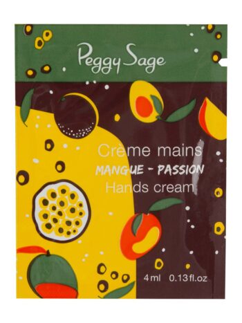 Muestra crema de cuidado para manos mango / fruta de la pasión