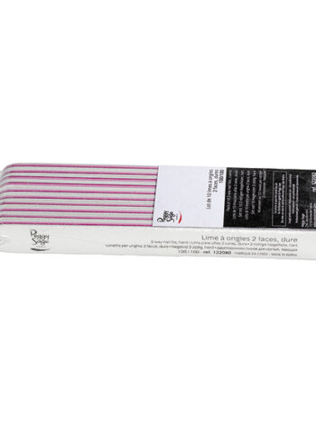 Lote 10 limas para uñas 2 caras 100/100, blanco