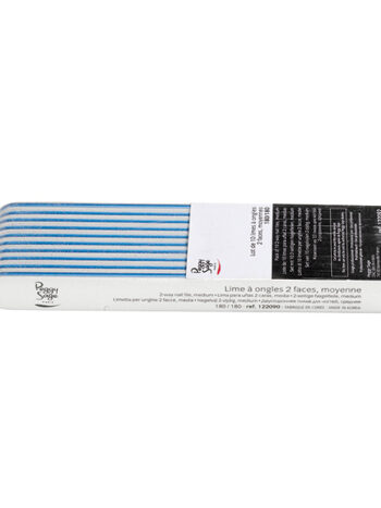 Lote 10 limas para uñas 2 caras 180/180, blanco