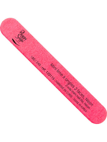 Mini lima para uñas neon pink