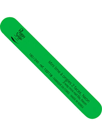 Mni lima para uñas fluo green