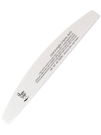 Lima semicircular para uñas 2 caras 100/180, blanc