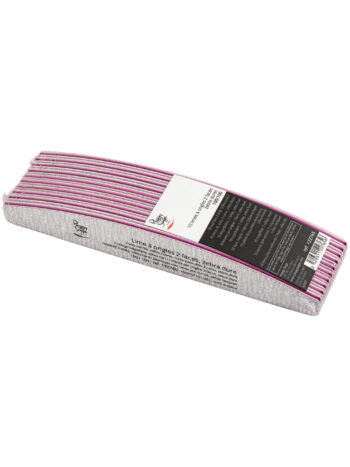 Lote 10 limas para uñas 2 caras, zebra dura 100/100