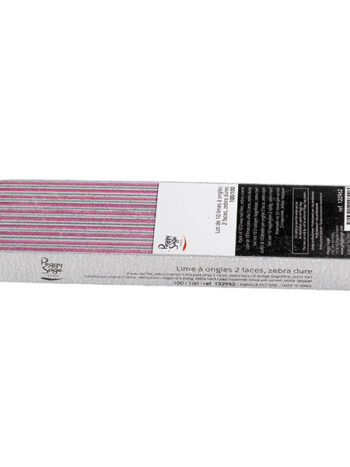 Lote 10 limas para uñas 2 caras 100/100, zebra