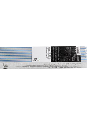 Lote 10 limas para uñas 2 caras 180/180, zebra