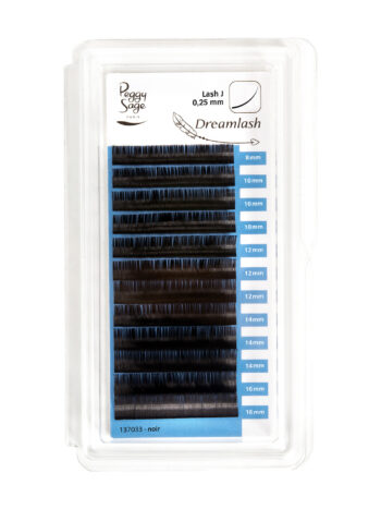 Pestañas de seda profesionales 8, 10, 12, 14, 16mm / J / 0.25