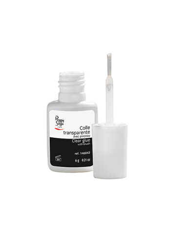 Cola transparente con pincel 6g