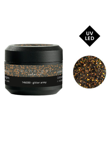 Gel UV&LED color para uñas glitter army 5g