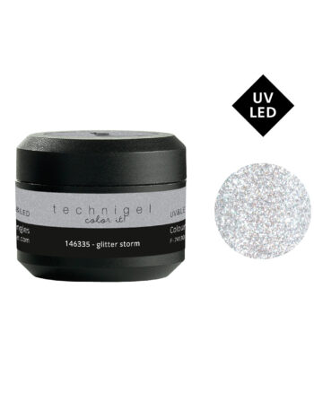 Gel UV&LED color para uñas glitter storm 5g