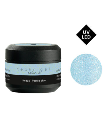 Gel UV&LED color para uñas frosted blue 5g