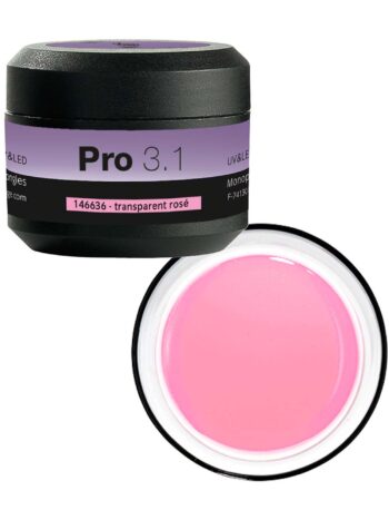 Pro 3.1 Gel monofásico UV/LED 15 g Transparente Rosa