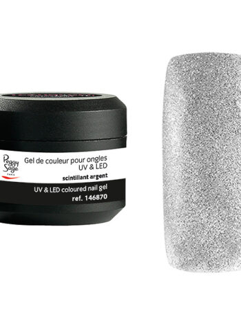 Gel UV&LED color para uñas scintillant argent 5g