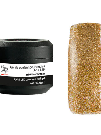 Gel UV&LED color para uñas scintillant bronze  5g
