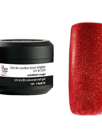 Gel UV&LED color para uñas scintillant rouge 5g