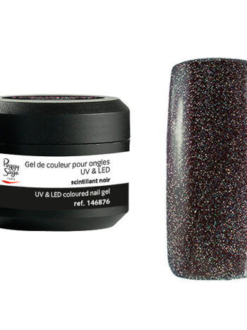 Gel UV&LED color para uñas scintillant noir 5g