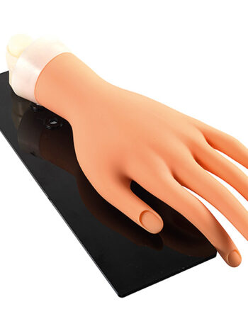 Mano de practicas + soporte + 10 protectores uñas