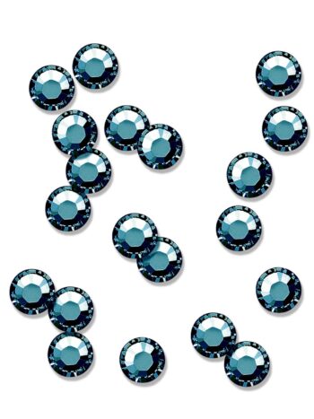 20 strass para uñas plata crystal scarabée SS5