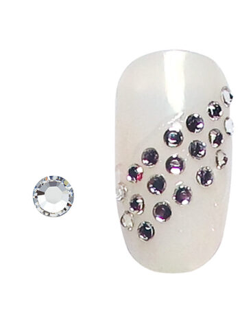 100 strass para uñas argent SS3