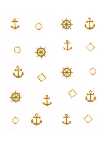 Adornos adhesives para uñas metallic Summer 2020