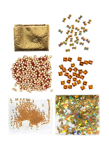 Mini kit nail art para uñas - or