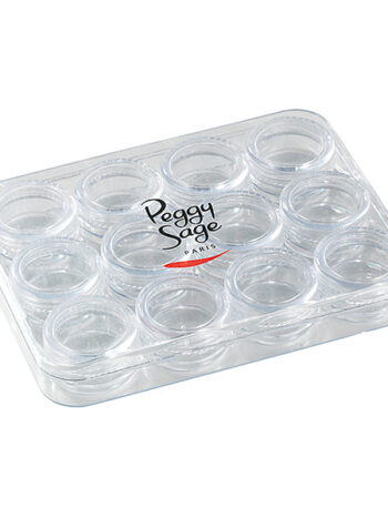 Nail art kit 12cajas apilables por tornillo vacias