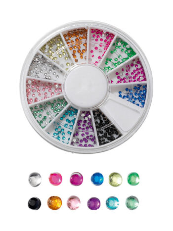 Carrusel para strass para uñas "jewels" 600 pcs