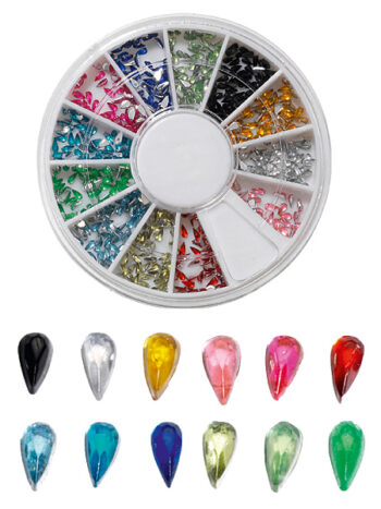 Carrusel para strass para uñas "drops" 600 pcs