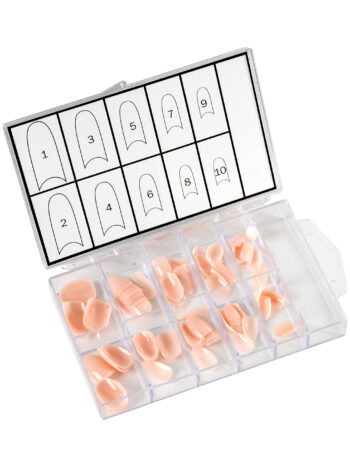 Set de 100 uñas artificiales nude pink