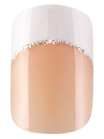 Set 24 uñas Idyllic nails silver French
