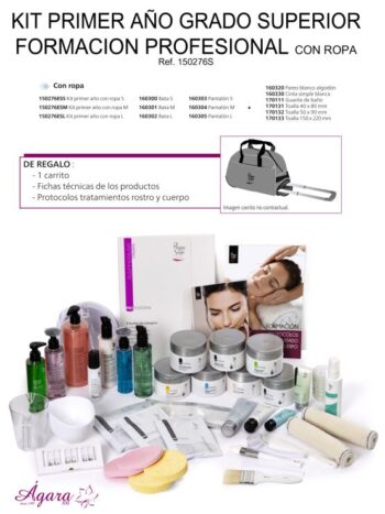 KIT ESCUELA PRIMER AÑO GRADO SUPERIOR FORMACION PROFESIONAL CON ROPA TALLA S