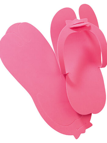 Zapatillas desechables (el par) rosa