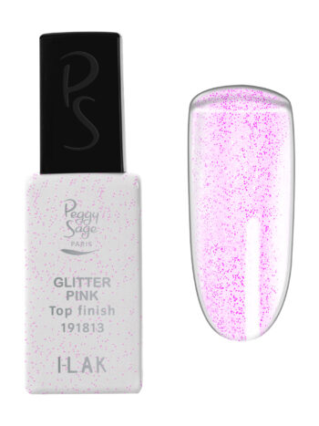 Top Coat Glitter Rose - 11ml