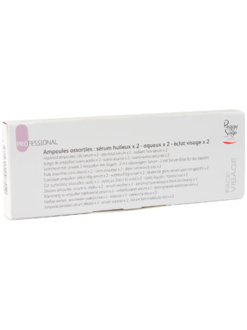 Juego de ampollas: suero aceite x 2 – suero acuoso x 2 – suero rostro radiante x 2