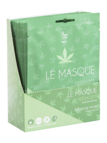Expositor 15 mascarilla de cáñamo relajante