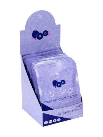 Expositor 15 mascarilla de arcilla limpiadora espumosa