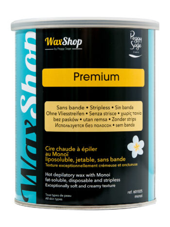 Cera depilatoria caliente al monoi – liposoluble, desechable, sin bandas