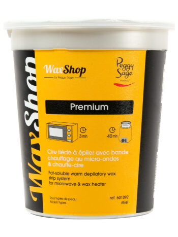 Cera tibia de depilar con banda. Se calienta en microondas e calentador de cera - Miel - 700ml