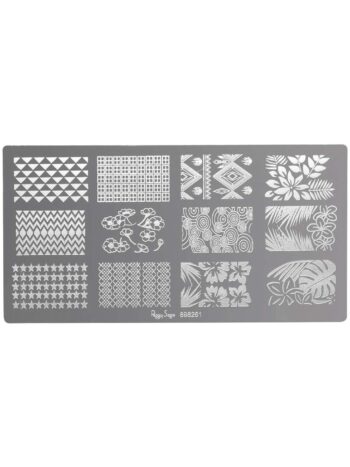 Placa de stamping nail art 1