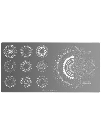 Placa de stamping nail art mandala