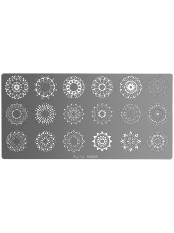 Placa de stamping nail art mandala