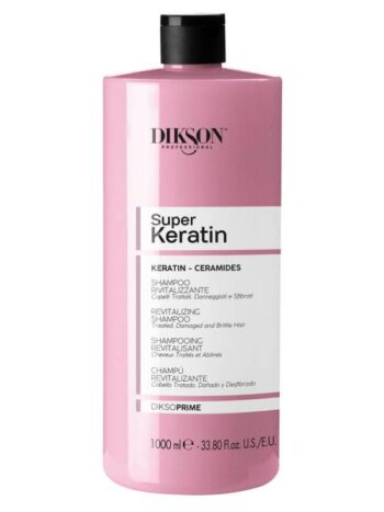 DIKSOPRIME Champú Revitalizante con Keratina (vegetal) y Ceramidas 1000 ML