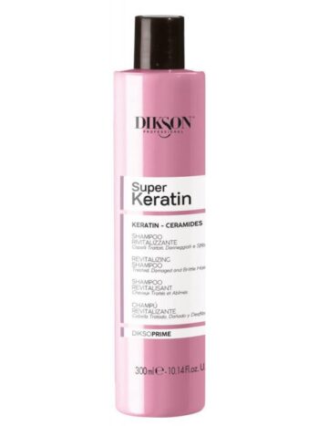 DIKSOPRIME Champú Revitalizante con Keratina (vegetal) y Ceramidas 300 ML