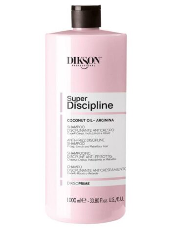 DIKSOPRIME Champú Disciplinante Anticrespo con Aceite de Coco y Arginina 1000 ML