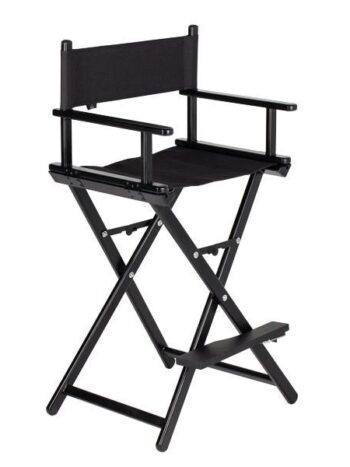 SILLA DE MAQUILLAJE NEGRA D'ORLEAC