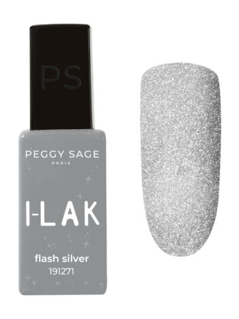 I-LAK soak off gel polish – FLASH SILVER