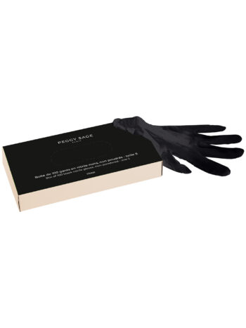100 guantes de nitrilo – negros Tallas S